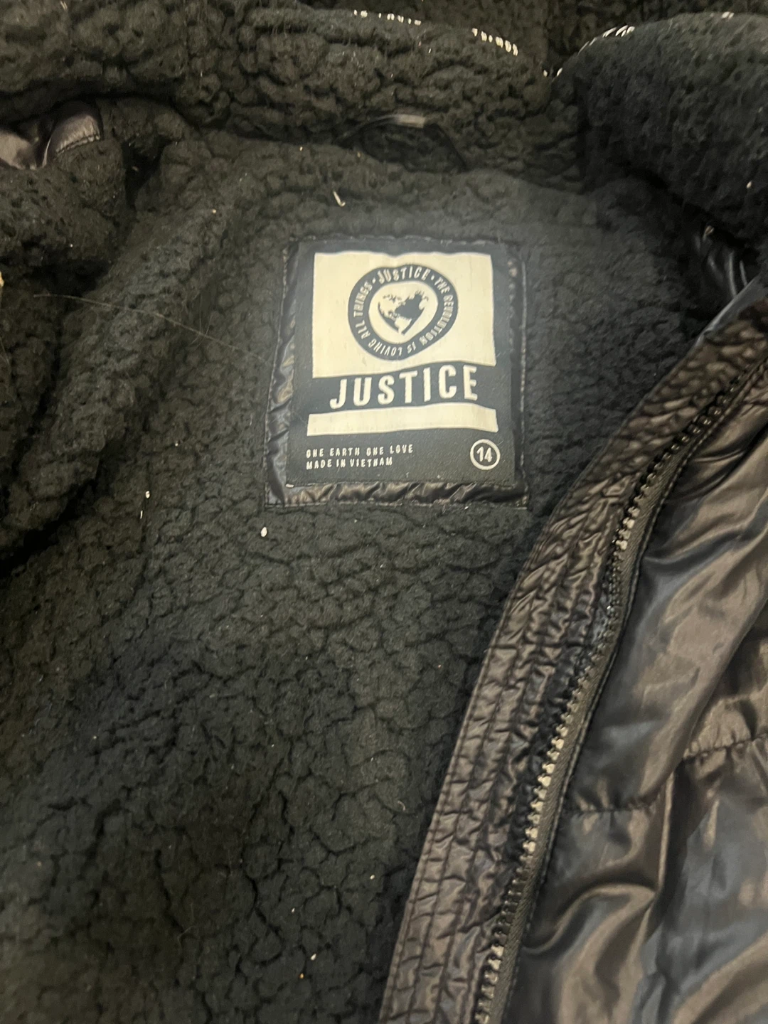 Justice Black Puffer Jacket - photo 2