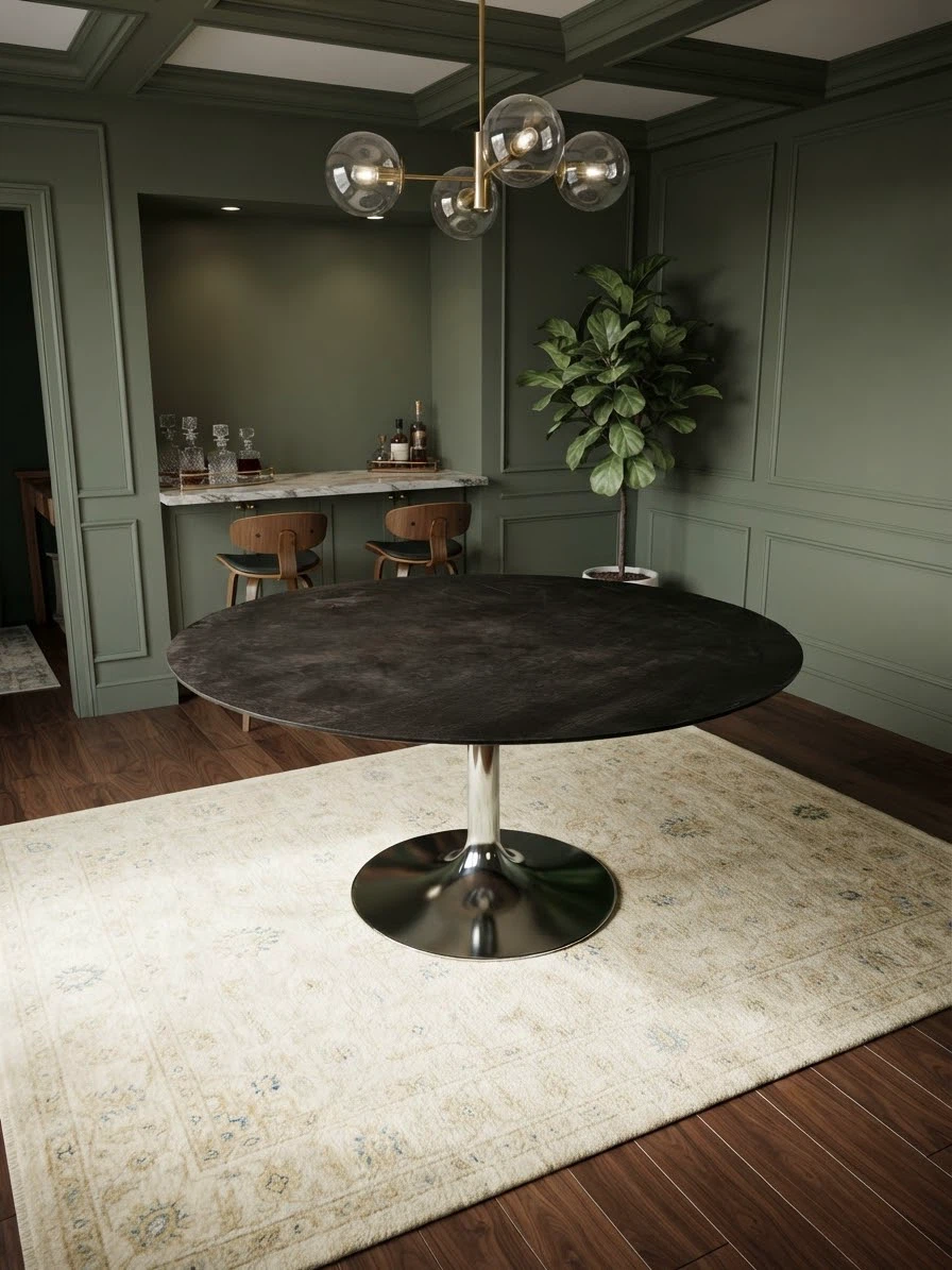 Round Pedestal Dining Table