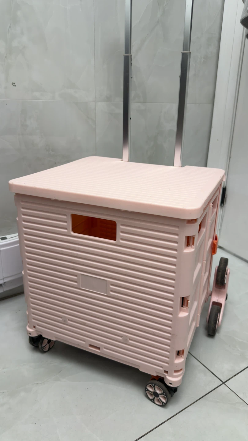 Pink Folding, Stair-Climbing Shopping Trolley - photo 5