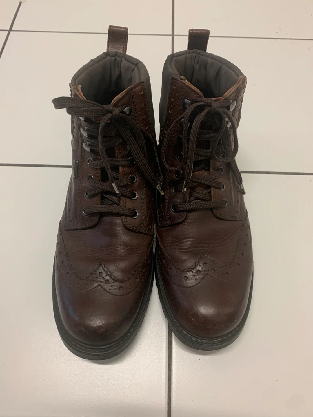 GEOX Brown Leather Boots