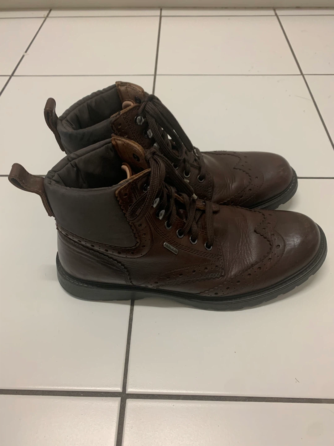 GEOX Brown Leather Boots - photo 2