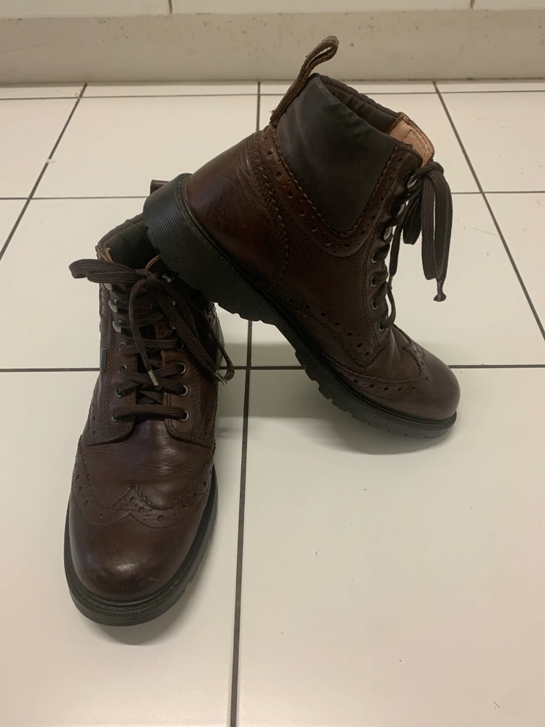 GEOX Brown Leather Boots - photo 3