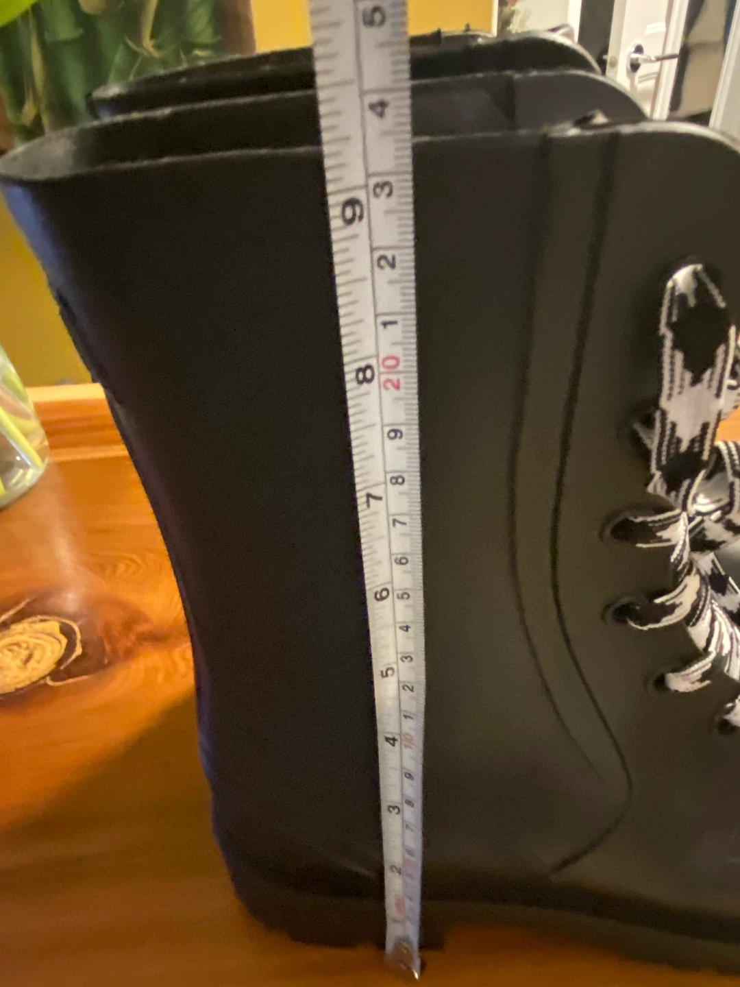 Madrid Black Lace-Up Rain Boots - photo 3