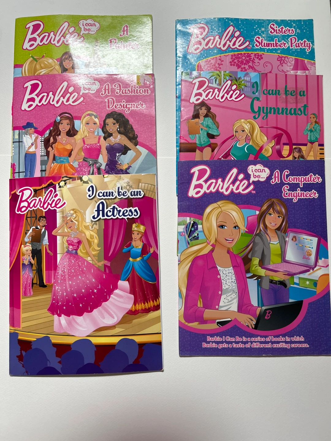 Set of 6 Barbie I Can Be Books