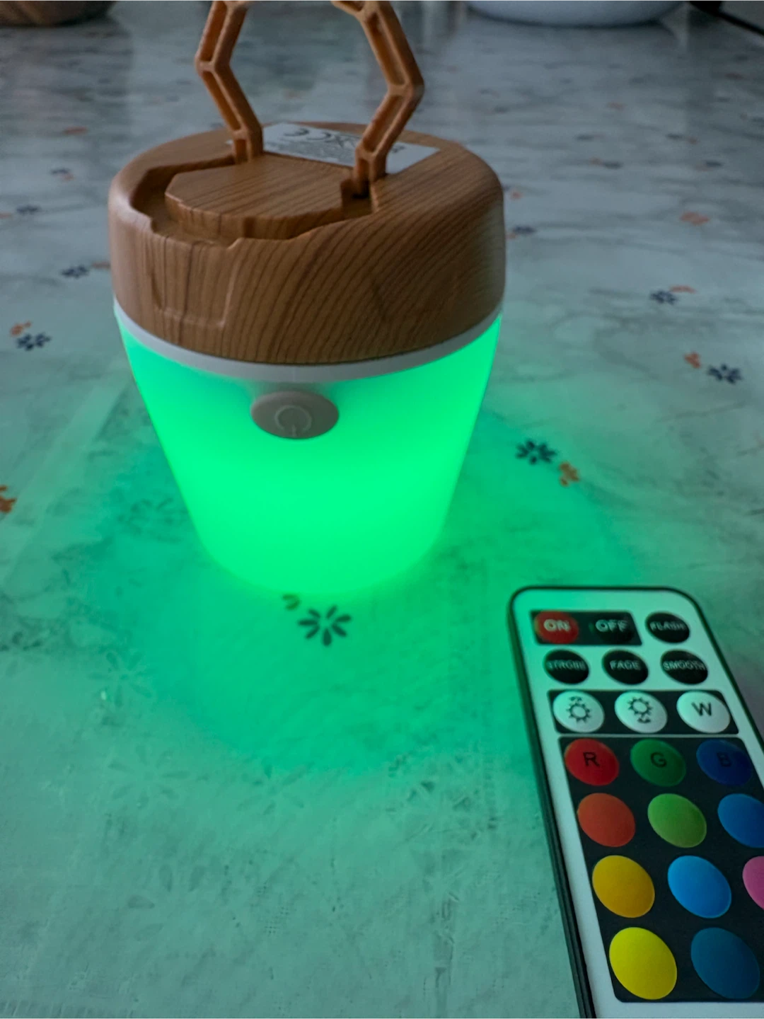 RGB LED Color Changing Table Lamp with Remote - photo 2