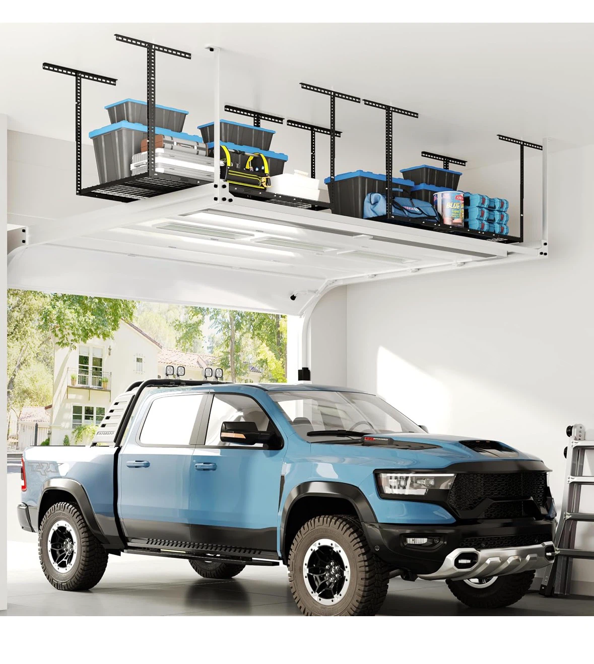 FLEXIMOUNTS 72"x36" Garage Ceiling Storage Rack - photo 3