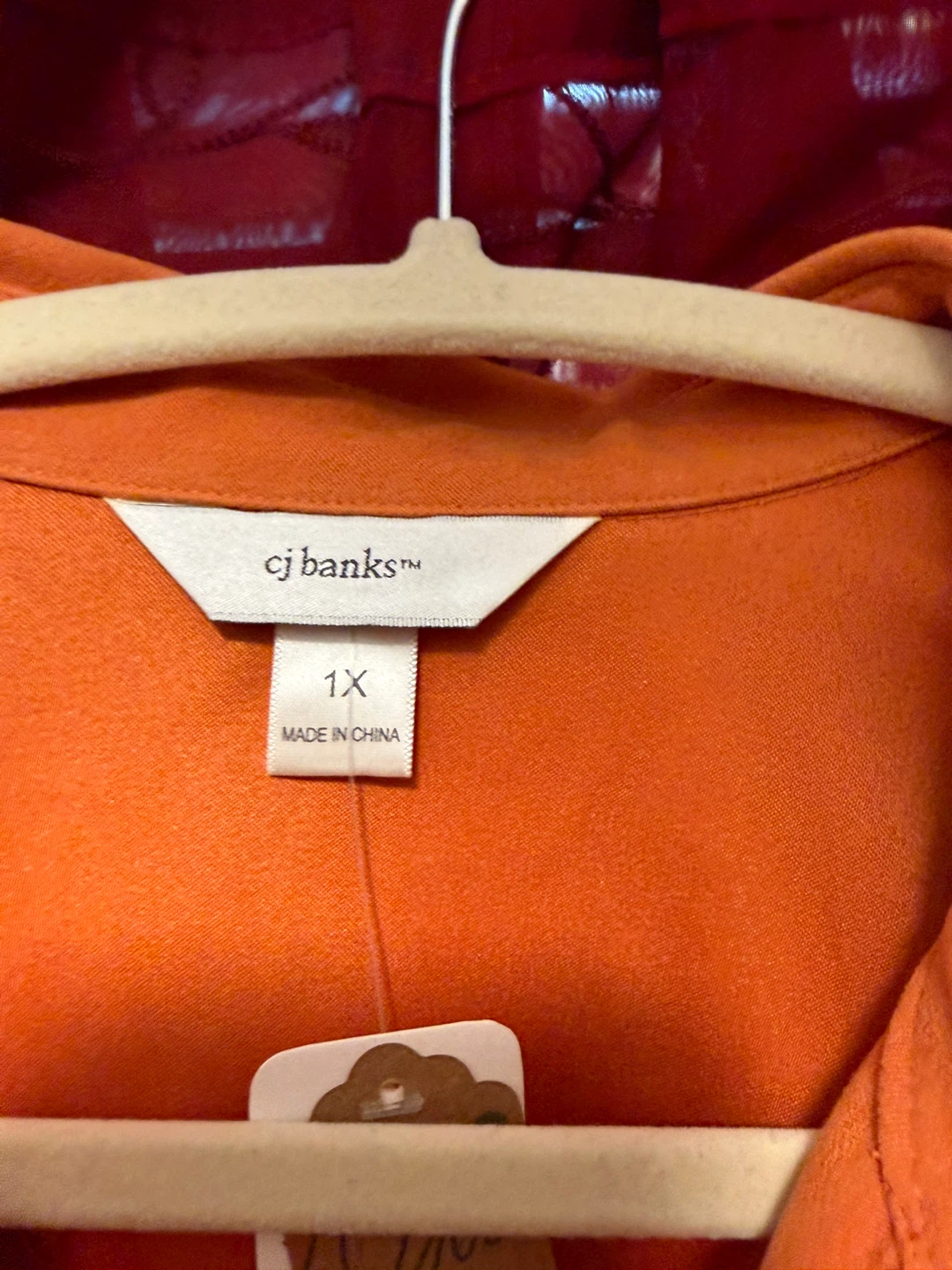 CJ Banks Orange Button-Up Jacket - photo 3