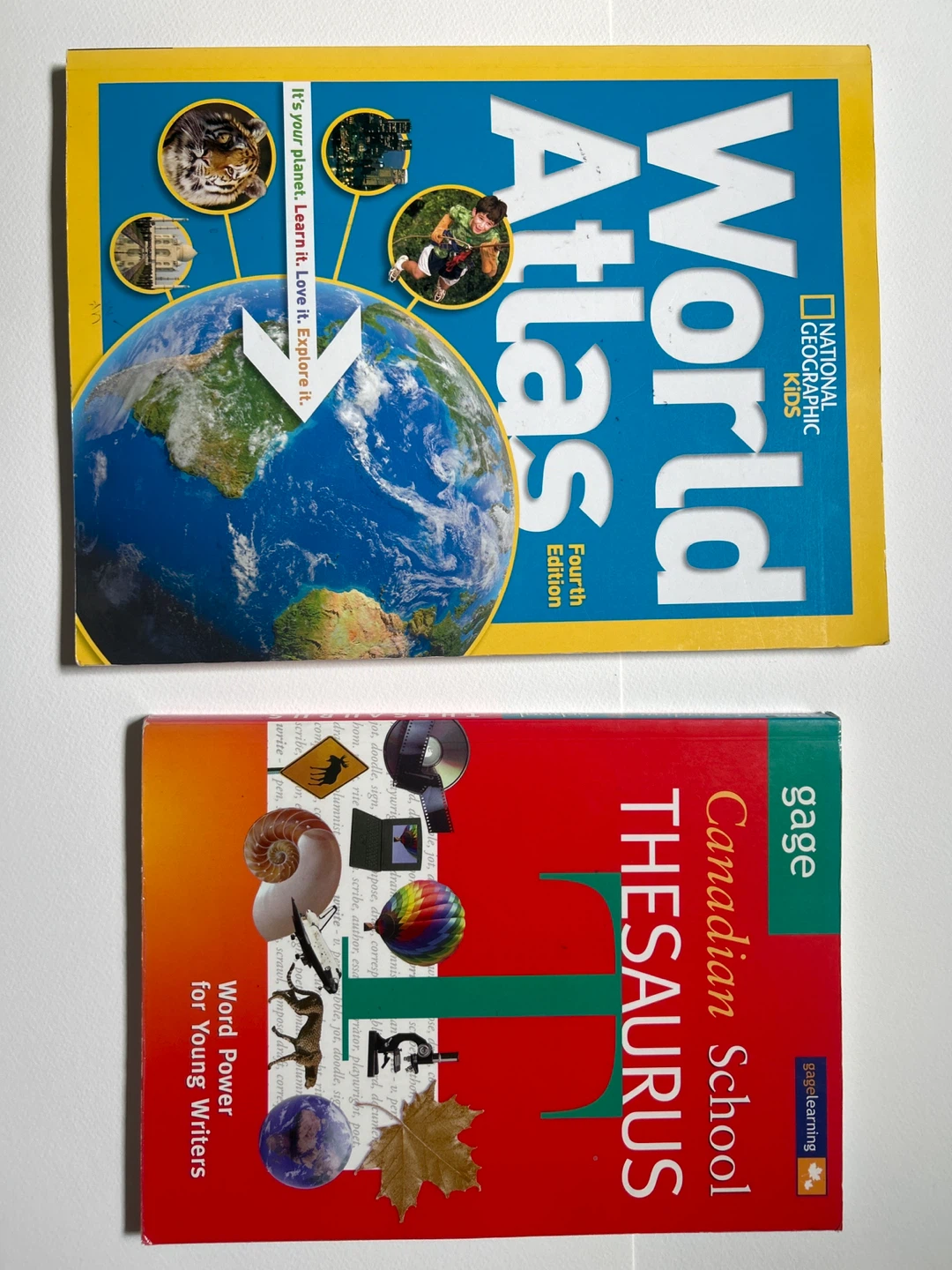 National Geographic Kids Atlas & Gage Canadian Thesaurus