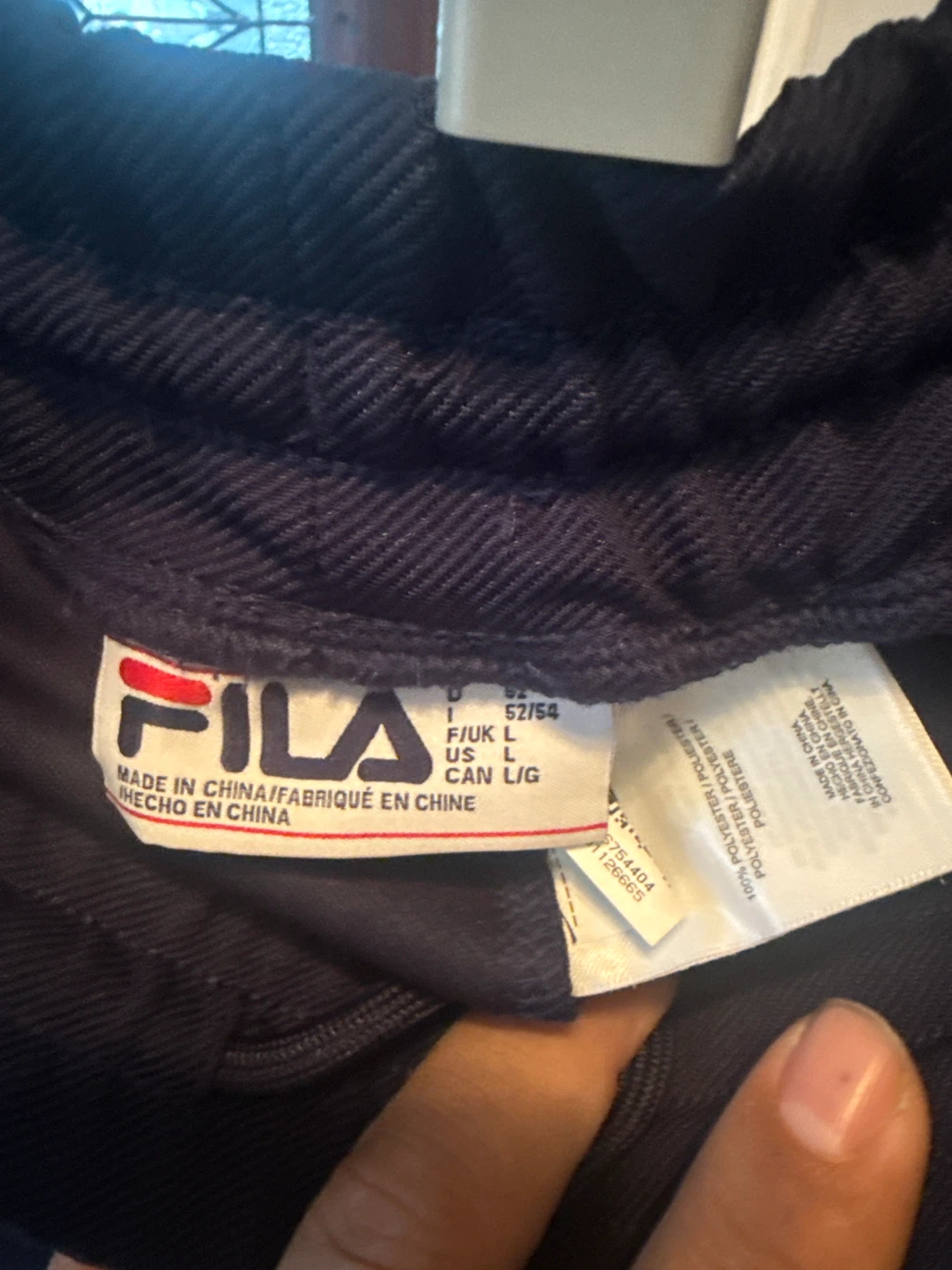 Fila Friars Tear Away Track Pants Navy Red Snap Button Size L - photo 4