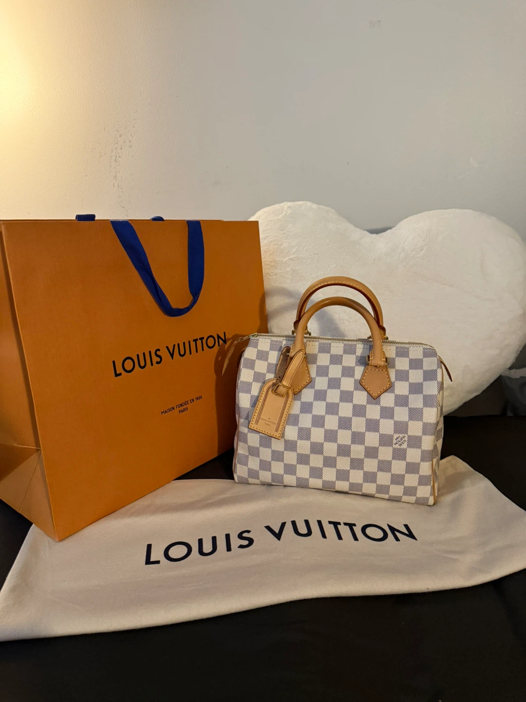 Louis Vuitton Speedy 25 Bag Damier Azur