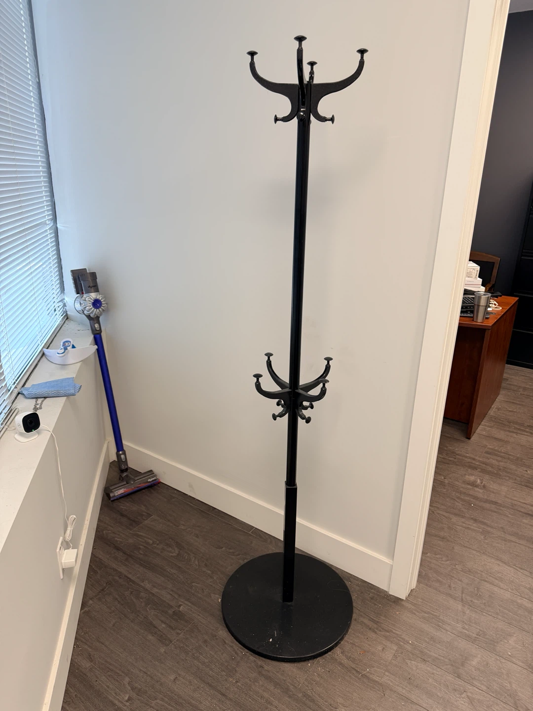 Black Metal Coat Rack