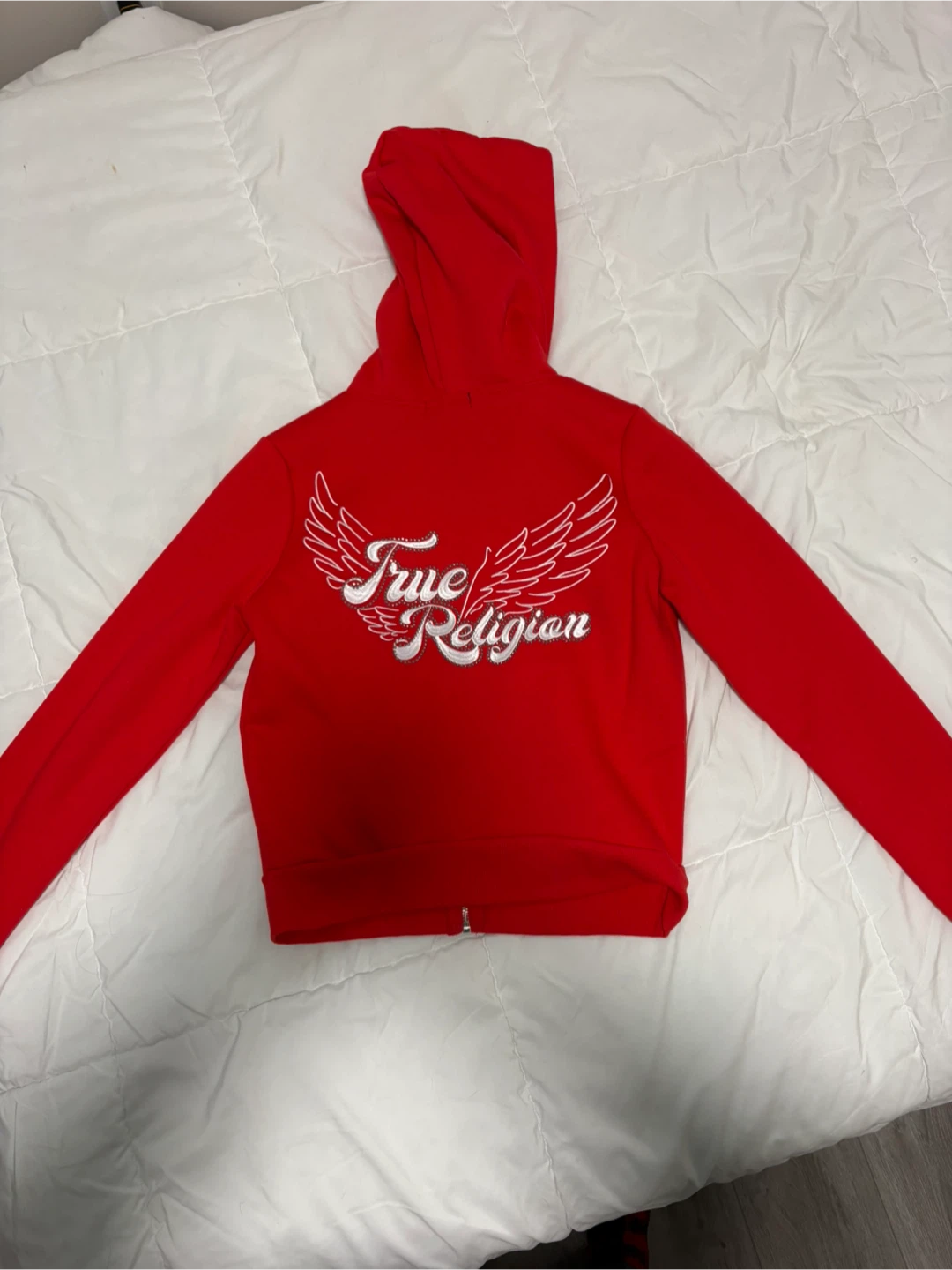 True Religion Red Zip-Up Hoodie - photo 2