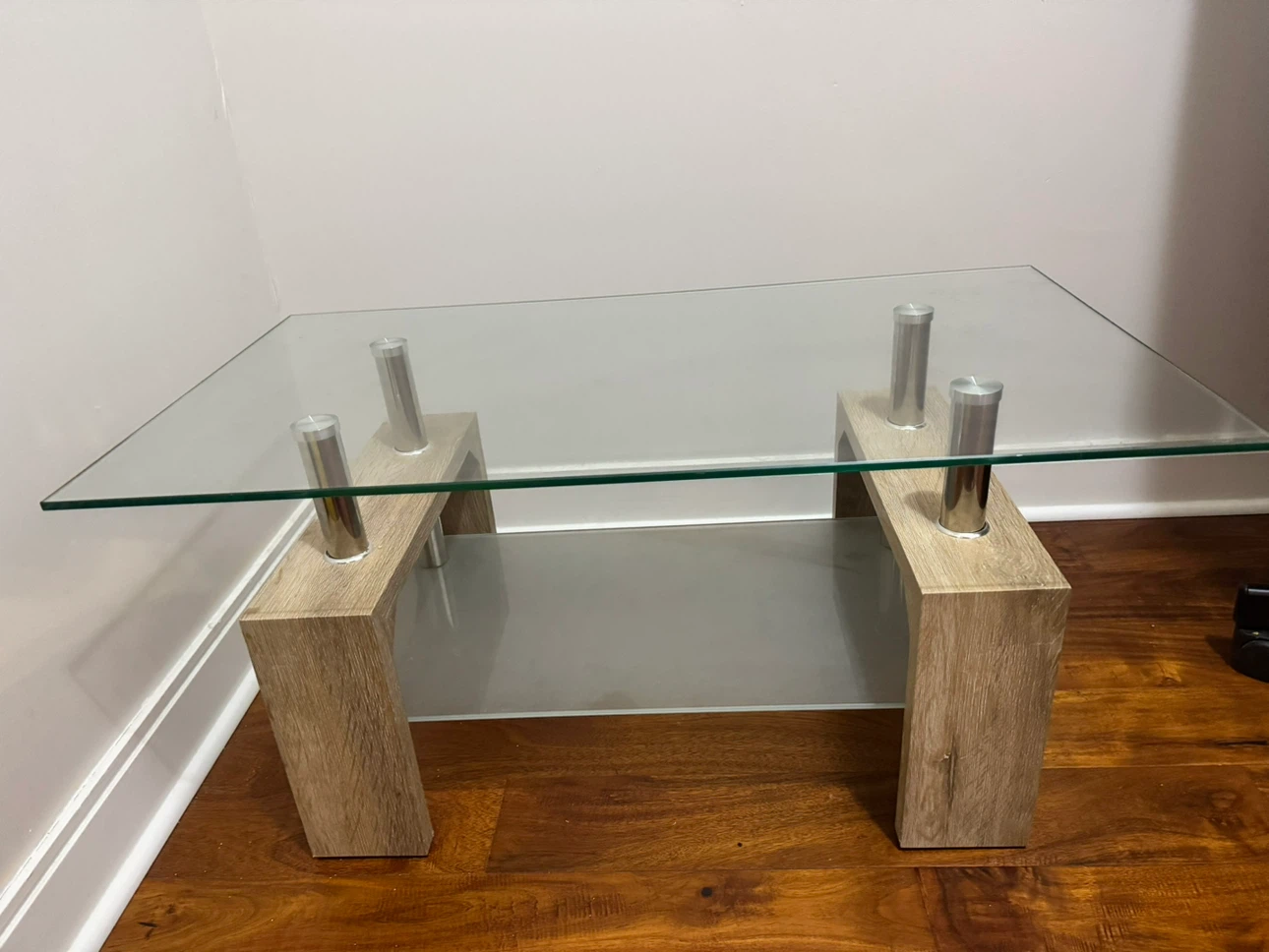 Modern Coffee Table with Glass Top