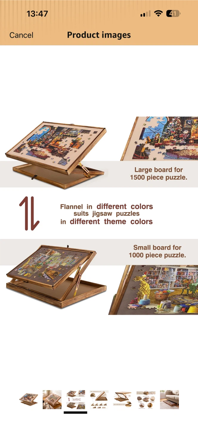Adjustable Wooden Puzzle Board - photo 2