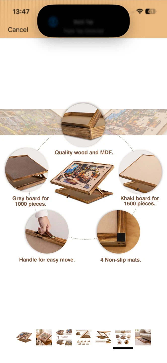 Adjustable Wooden Puzzle Board - photo 3