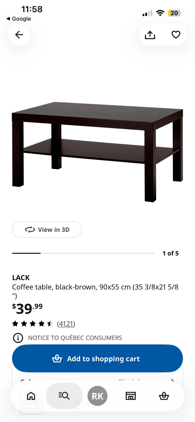 IKEA LACK Coffee Table