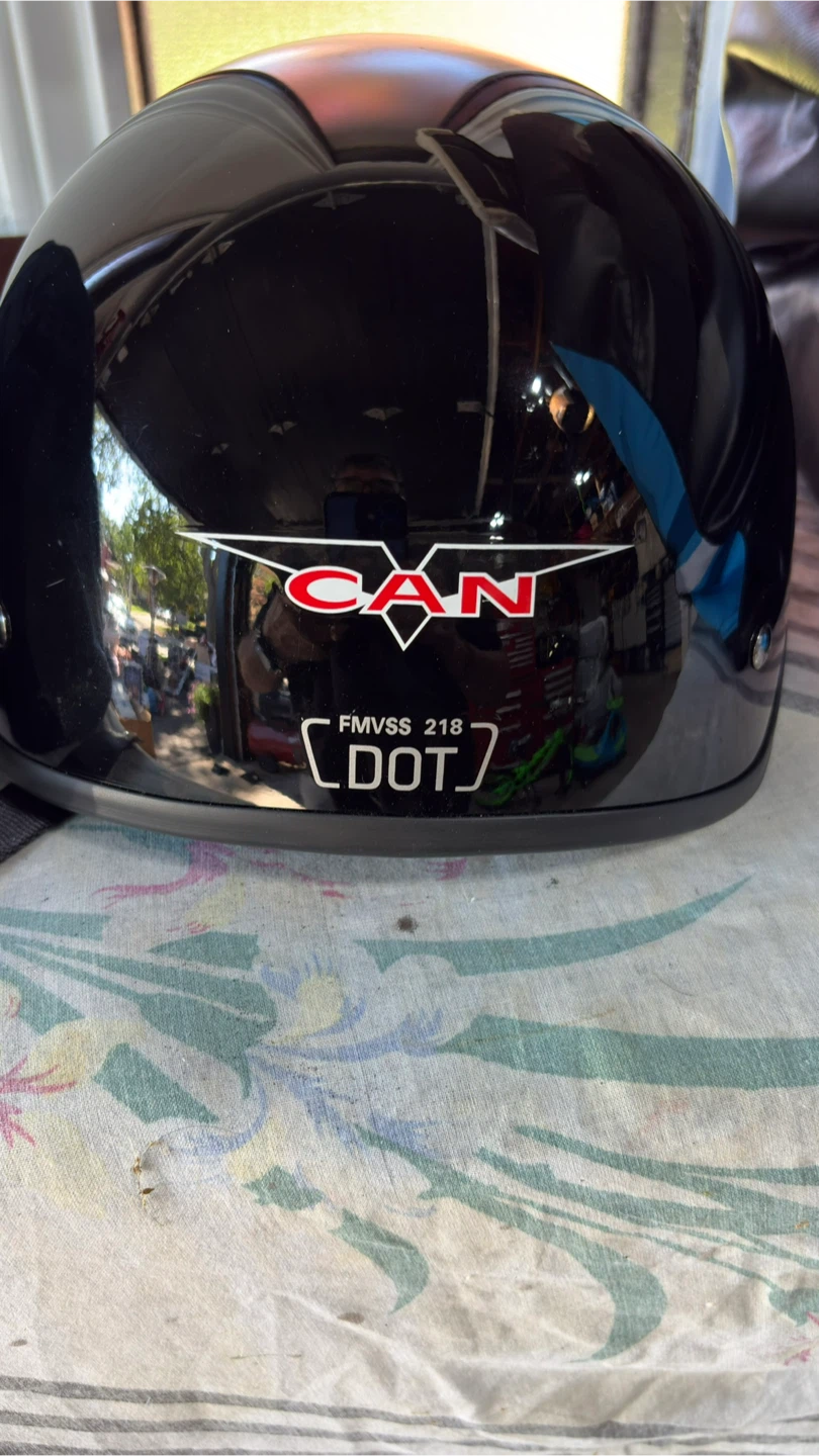 CAN Mach 1 Motorcycle Helmet Size Small - photo 3