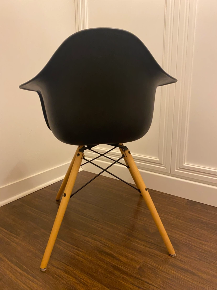 2 chairs - DHP Mid Century Modern Chair - Black - photo 2