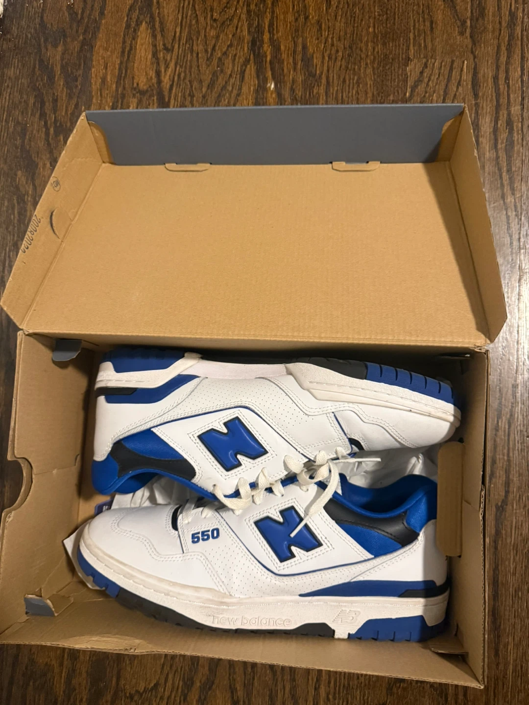 New Balance 550 White Blue Sneakers