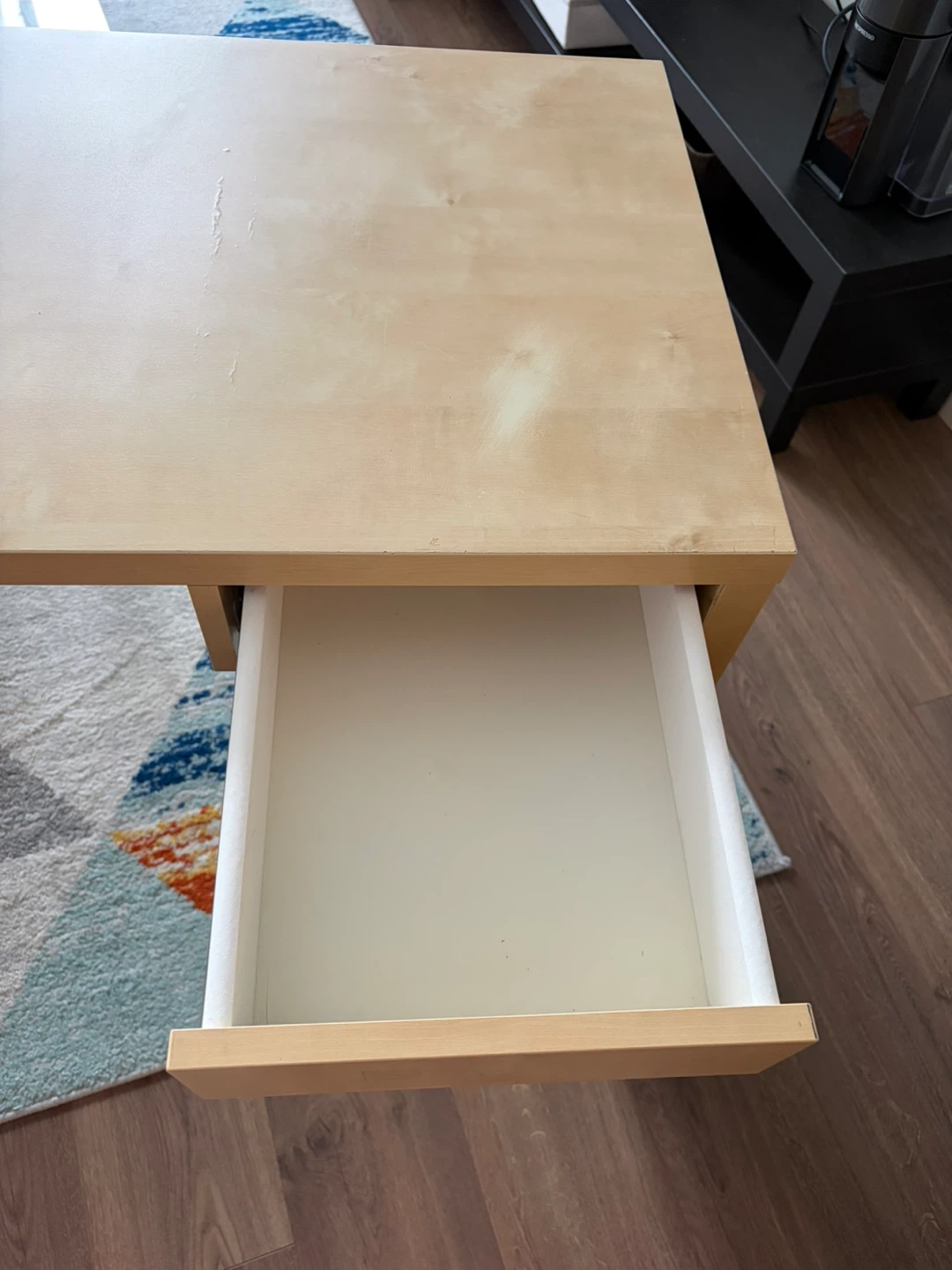 IKEA MICKE desk in light wood finish - photo 2