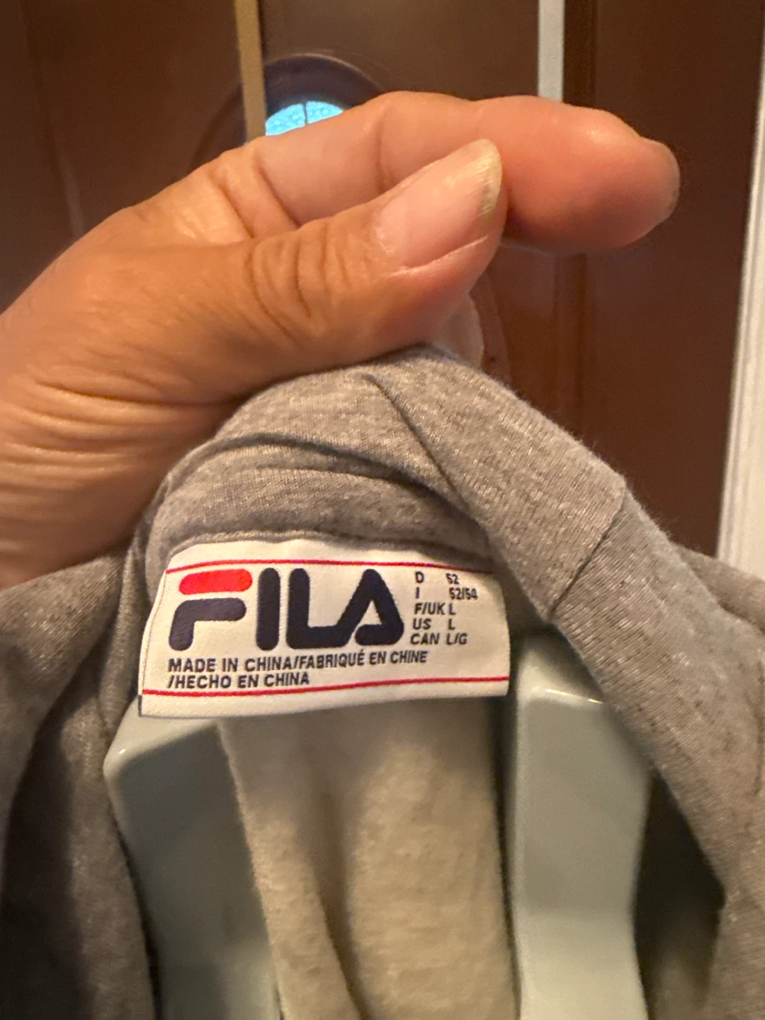 FILA Men's Grey Hoodie - photo 4