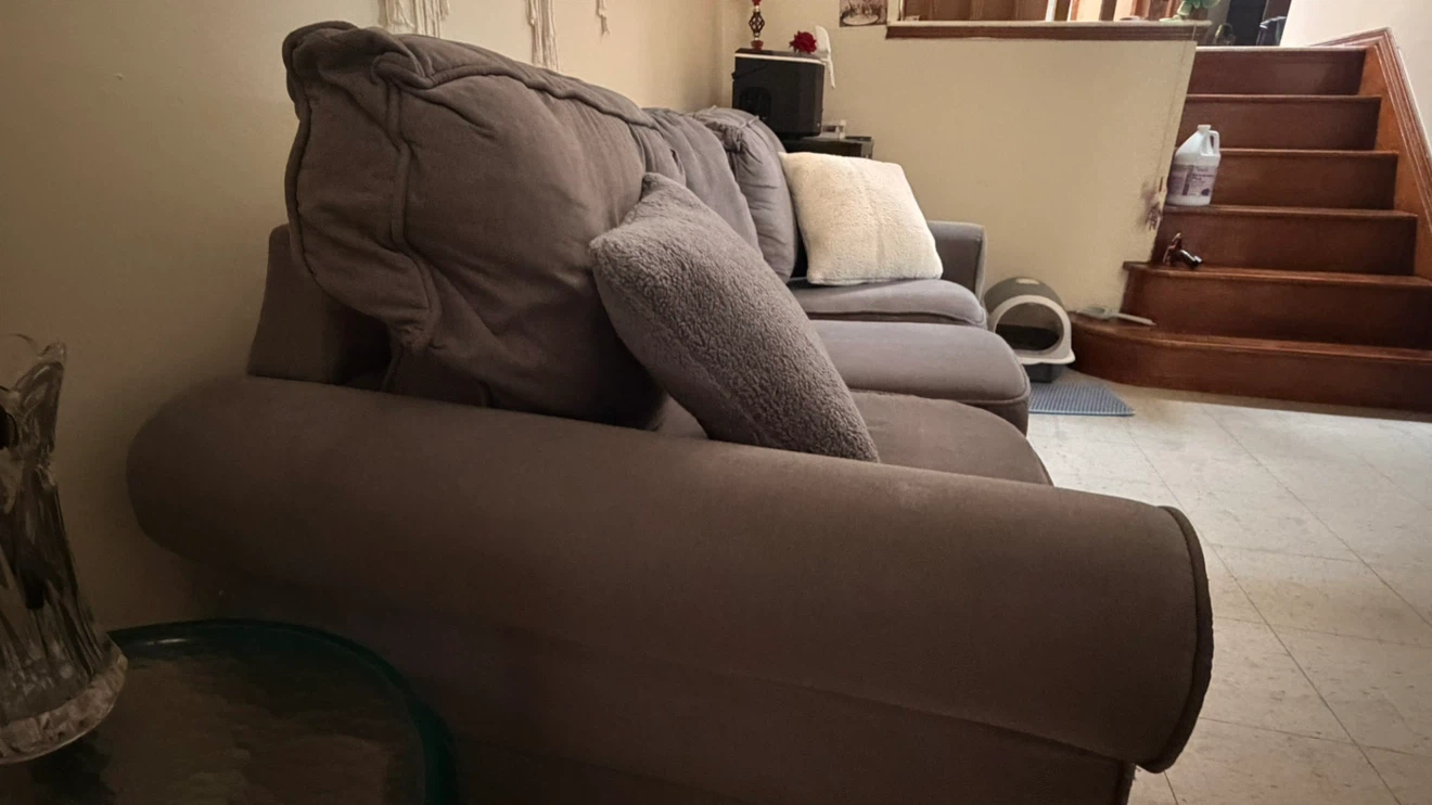 Gray Three-Seater Sofa - photo 2