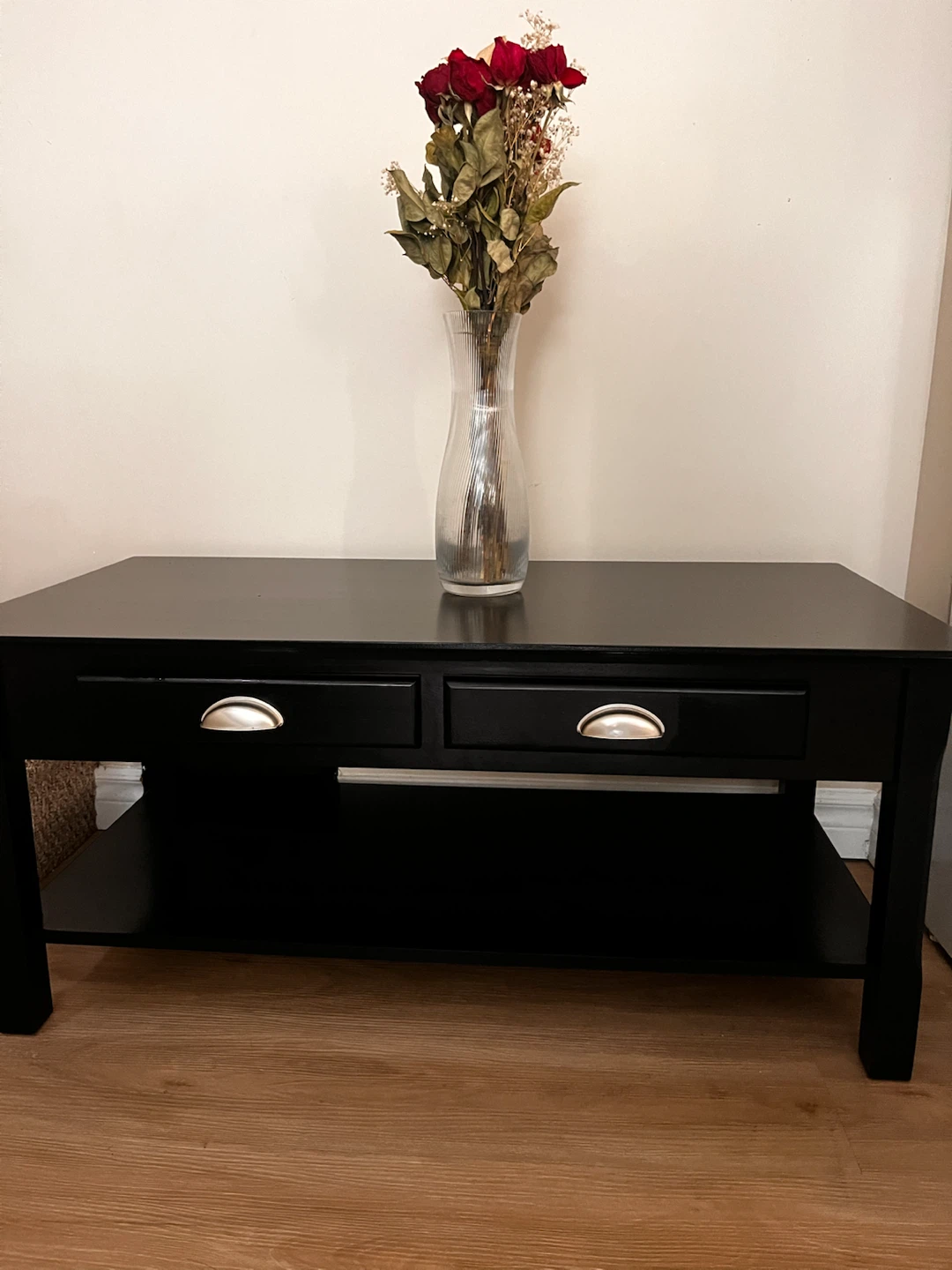 Black Coffee Table with 2 Drawers - photo 2