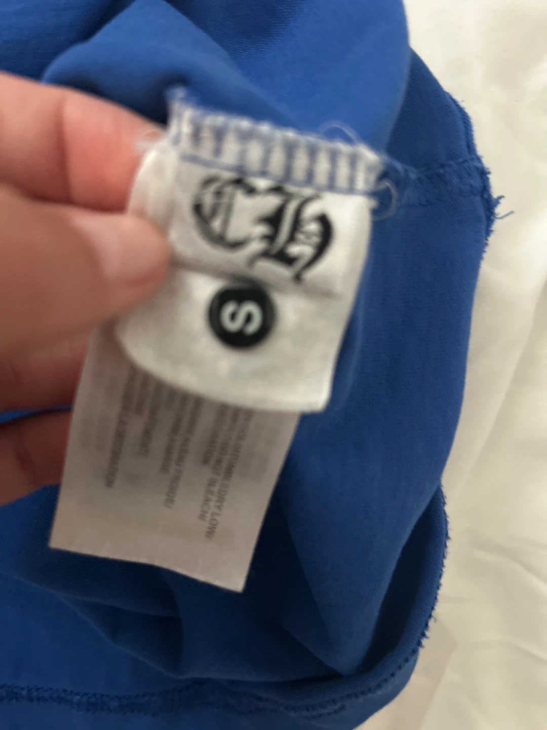 Small Chrome Hearts Matty boy Long Sleeve Shirt Blue - photo 4