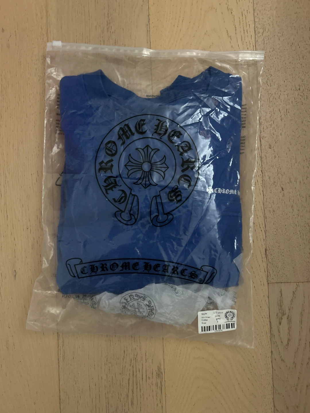 Small Chrome Hearts Matty boy Long Sleeve Shirt Blue - photo 5