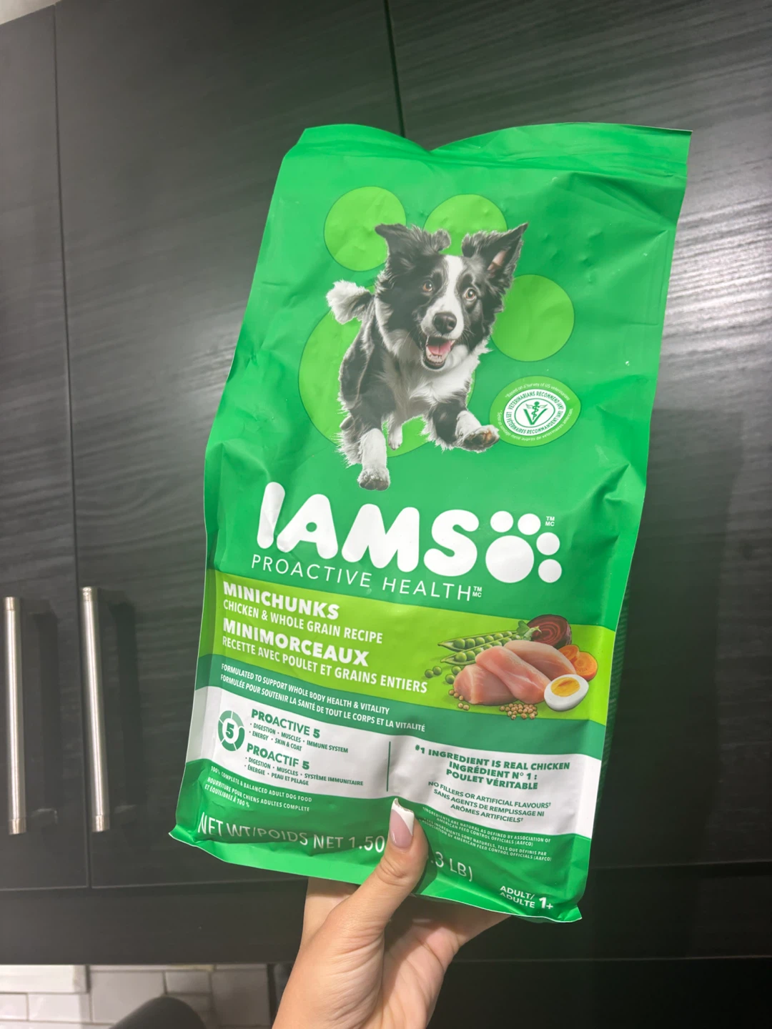 Iams Proactive Health Minichunks Chicken Dog Food 1.5kg