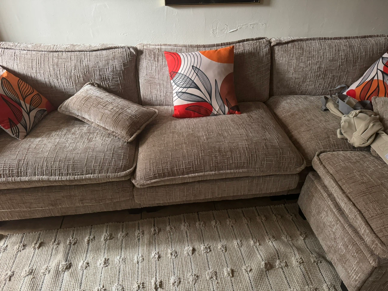 Beige Sectional Sofa - photo 2