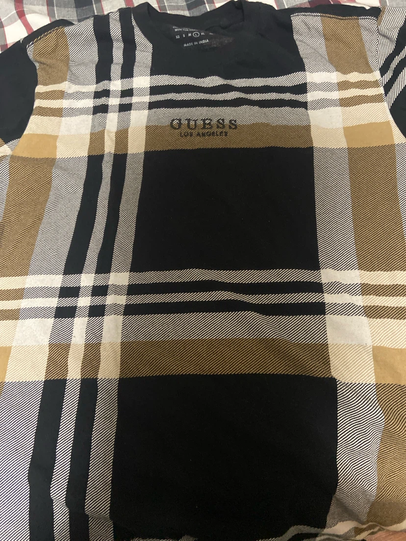 GUESS Los Angeles Plaid T-Shirt