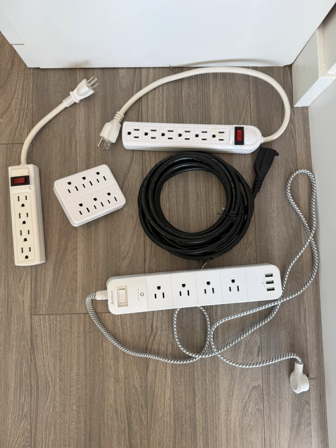 Assorted Power Strips and Extension Cord