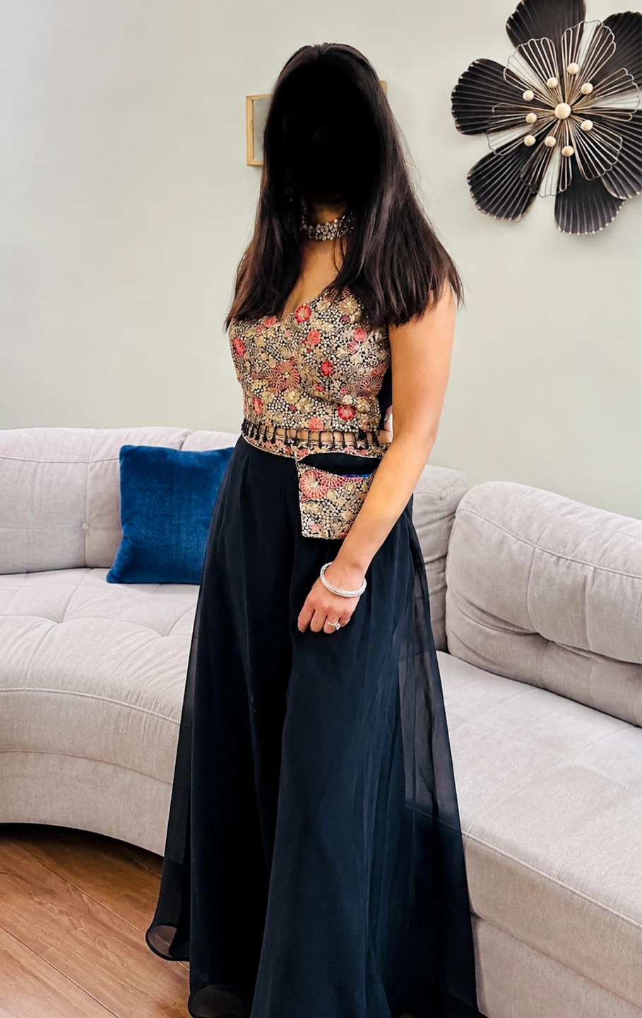 Women Indian Top and Skirt/Pant