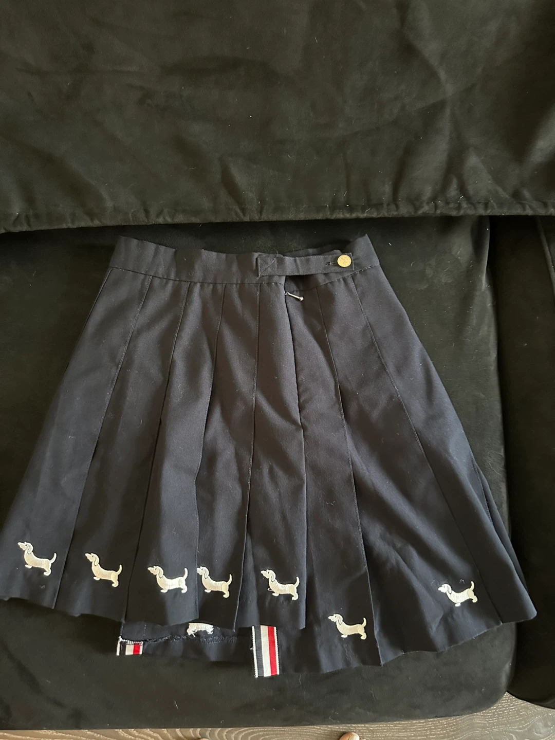 Thom Browne pleated dachshund skirt