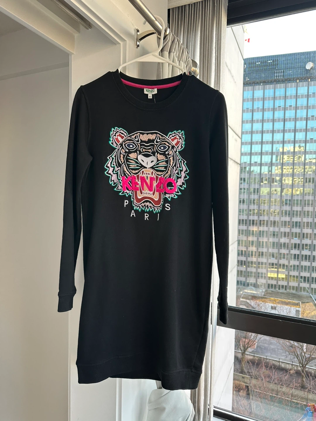 Kenzo Paris Tiger Sweatshirt Dress