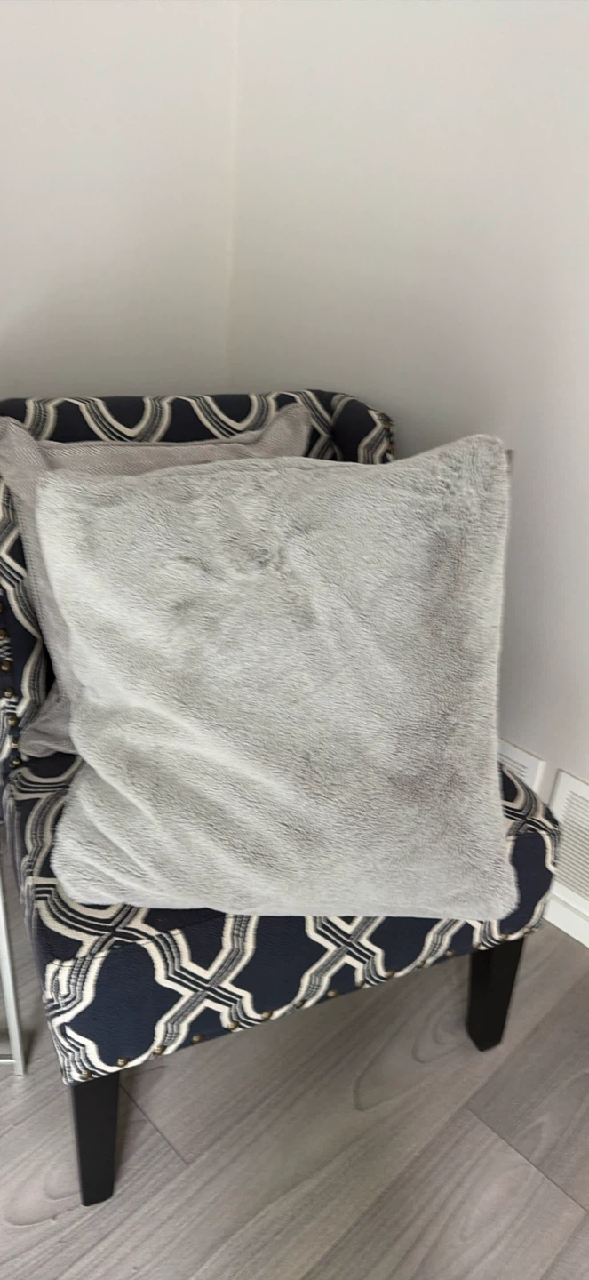 Grey decorative pillows