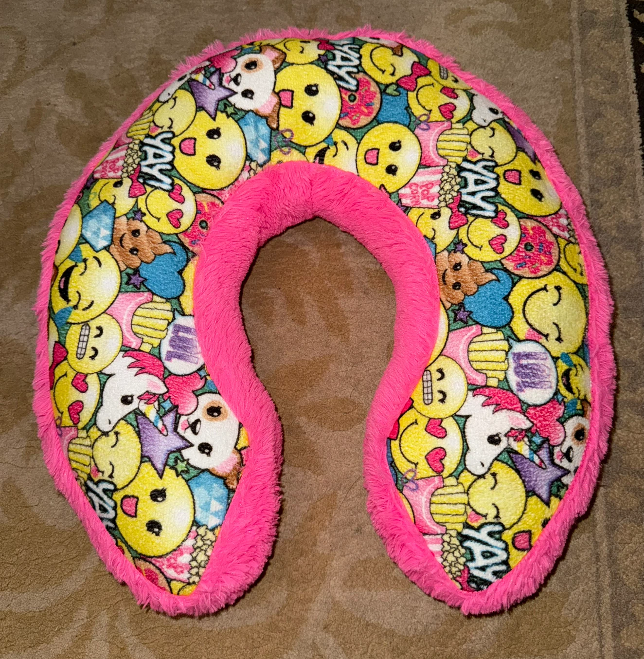 Justice Emoji Neck Pillow