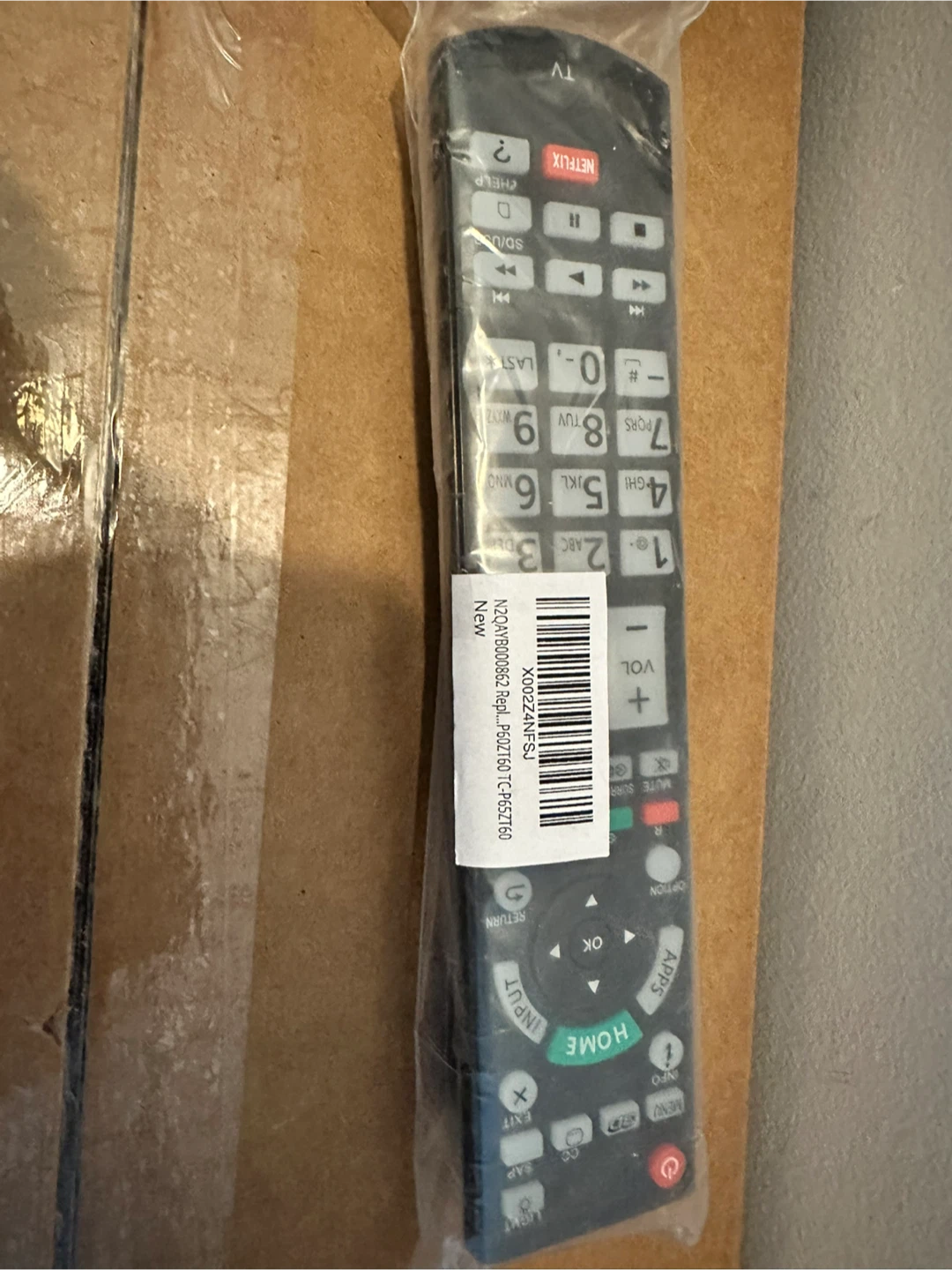 Panasonic TV Remote Control