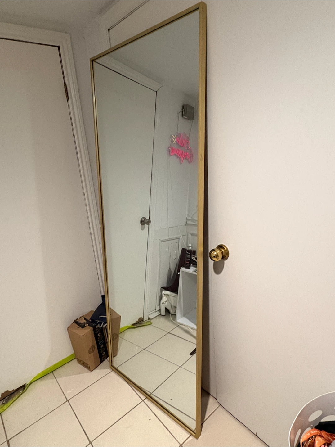Gold Framed Full Length Mirror