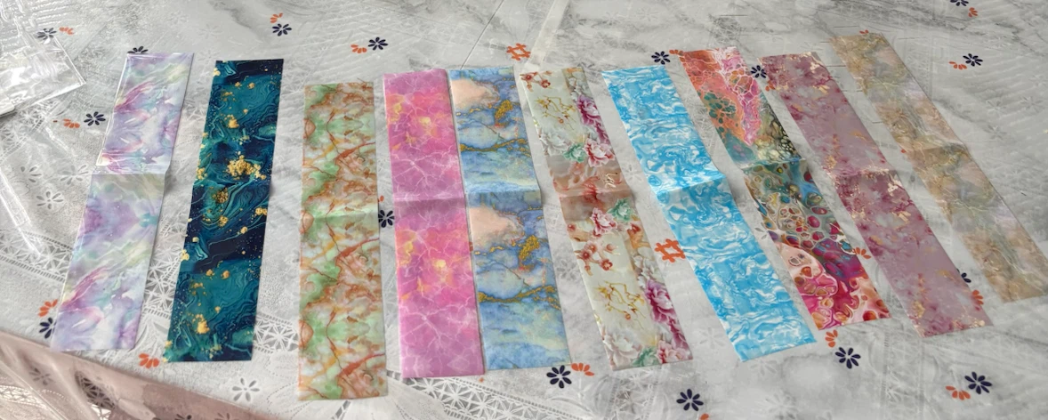 10-Pack Marble Pattern Nail Art Transfer Foils - photo 2