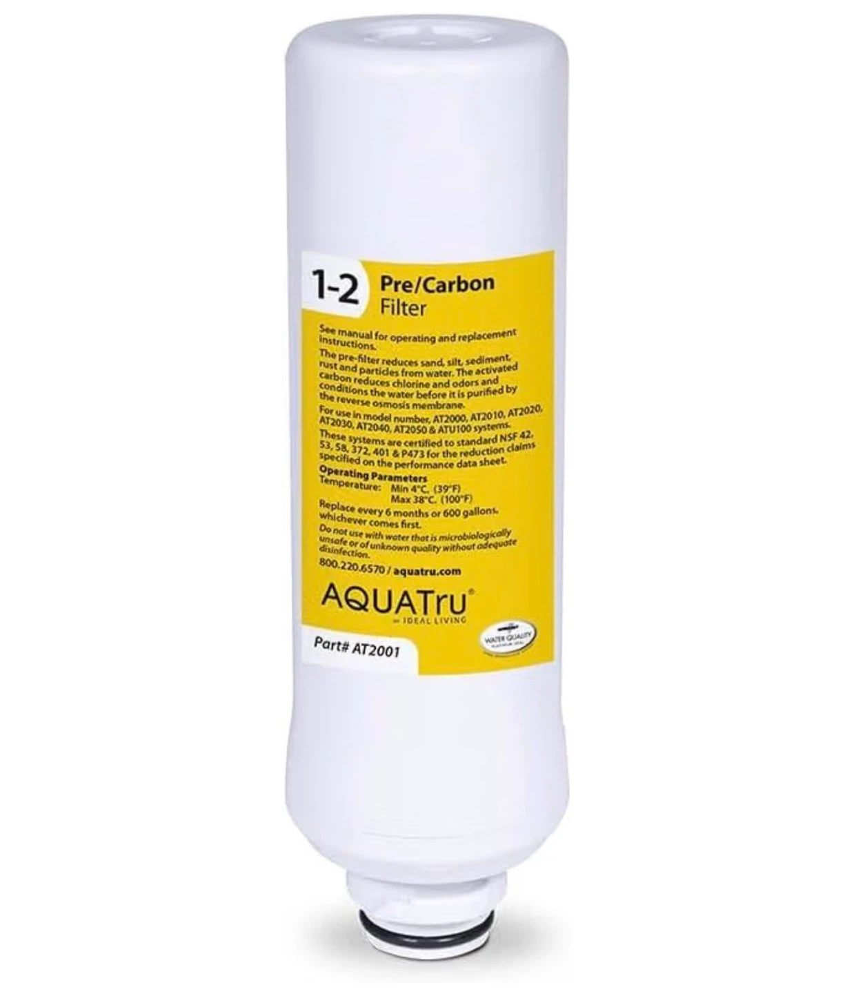 AQUA TRU Replacement 2 Stage Pre-Filter (Stages 1 & 2)