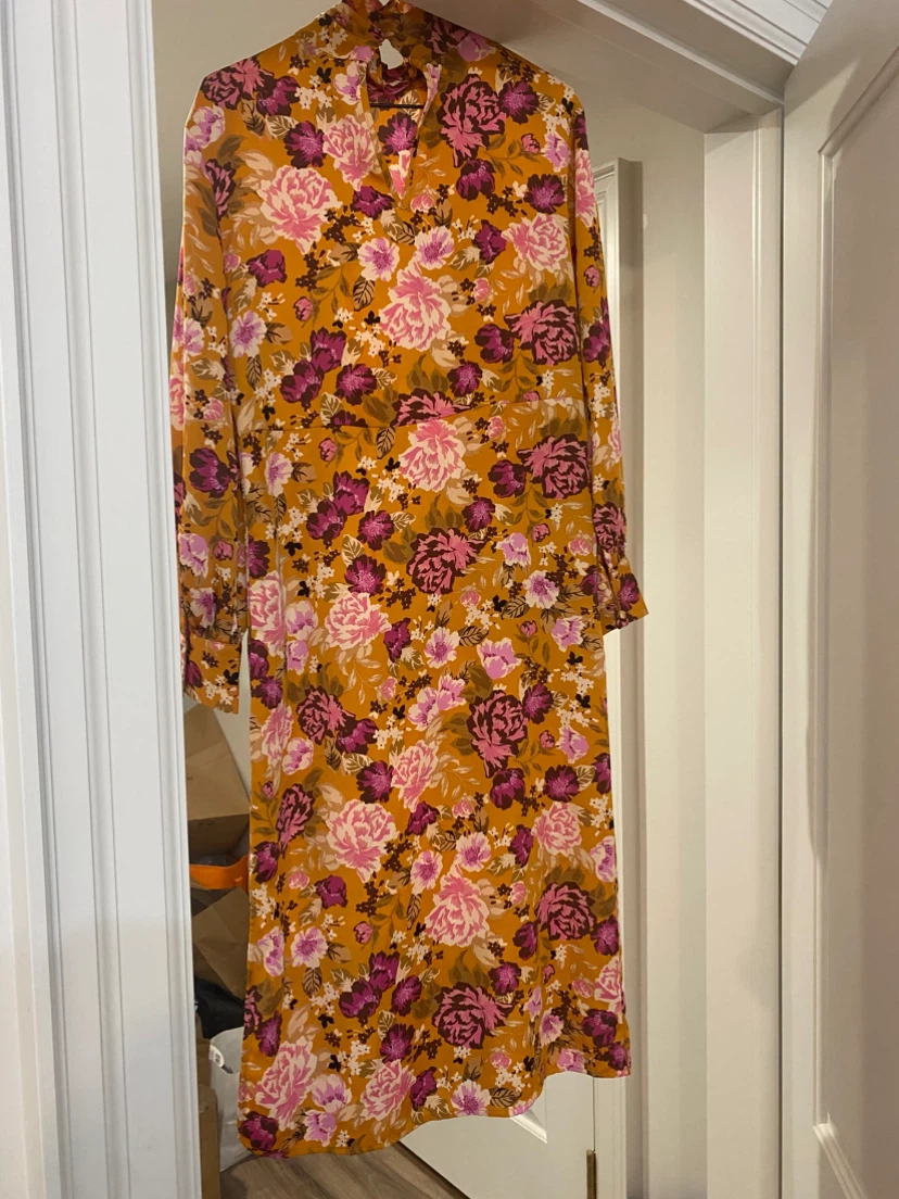 Floral Print Long Sleeve Dress - photo 2