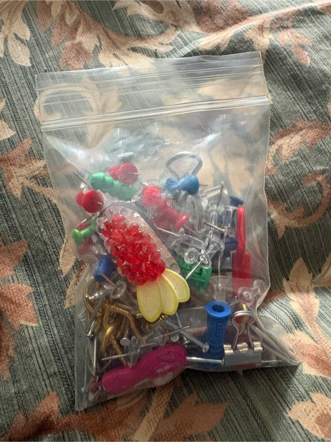 Assorted Hardware and Push Pins Bag - photo 2