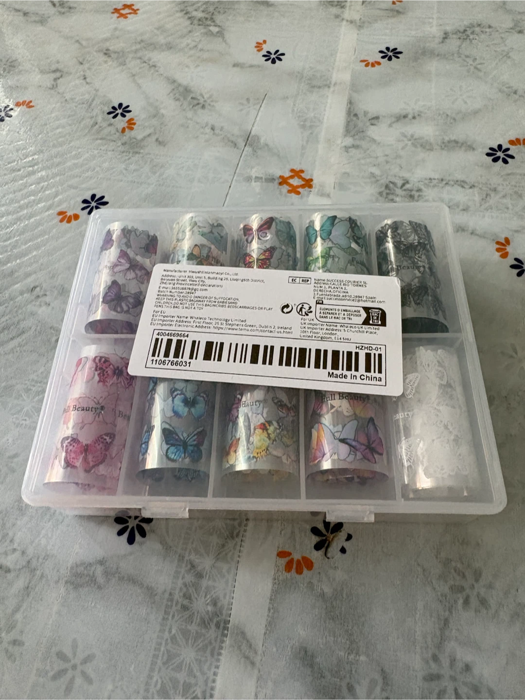 Butterfly Nail Art Transfer Foil Set