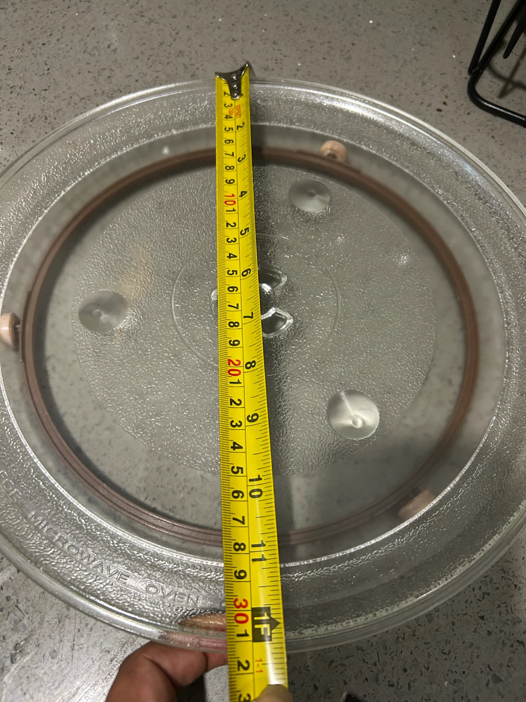 Glass Microwave Turntable Plate with Roller Ring - photo 3
