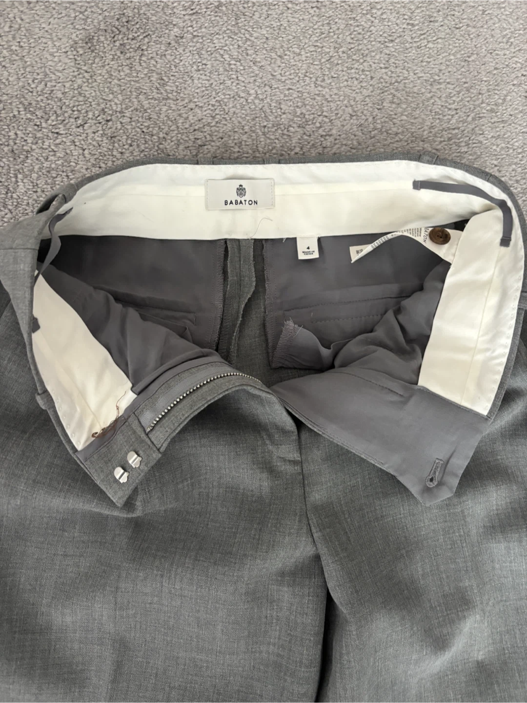 Babaton grey suit size 4 - photo 2