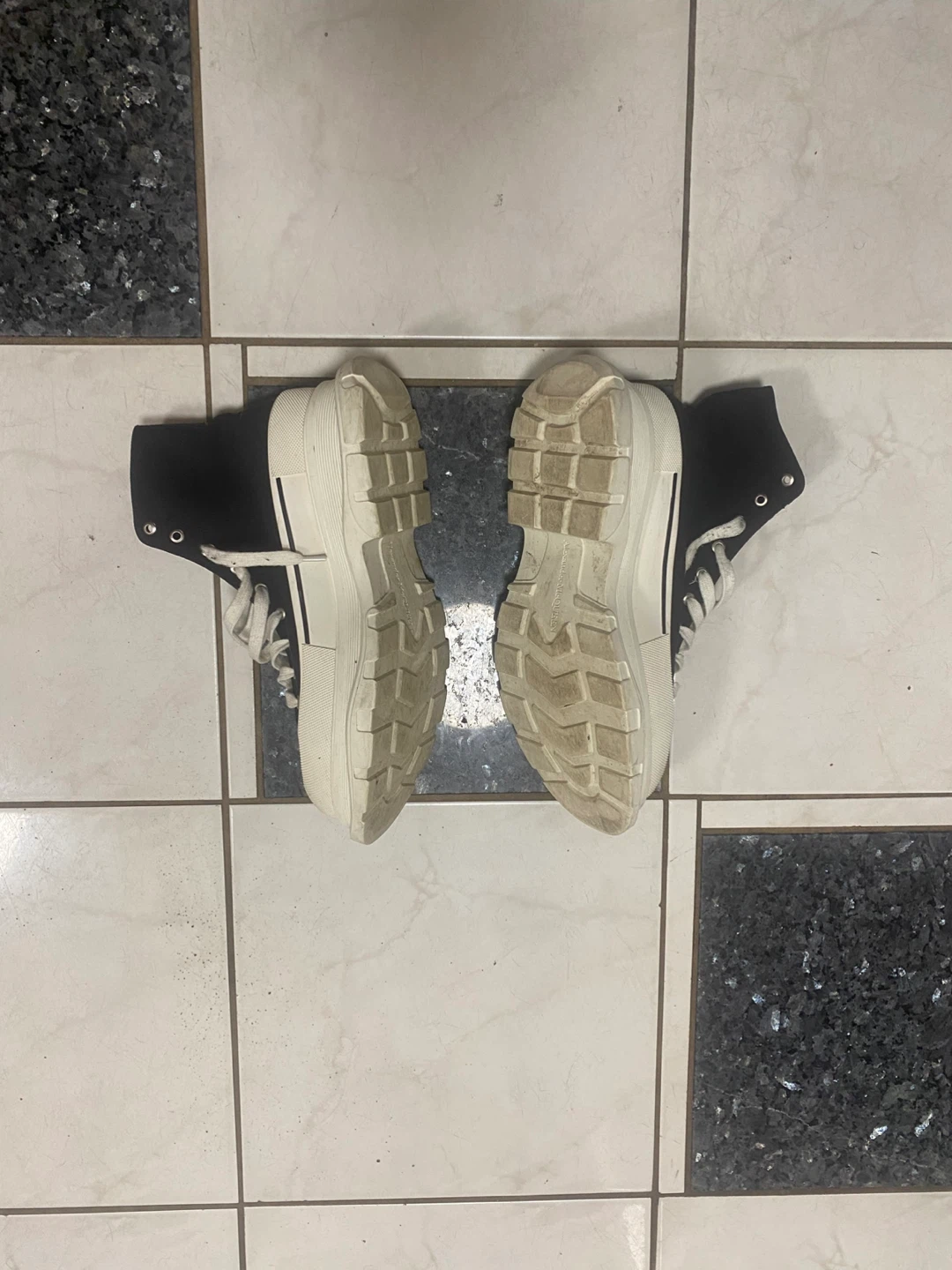 Alexander McQueen Black High Top Sneakers - photo 2