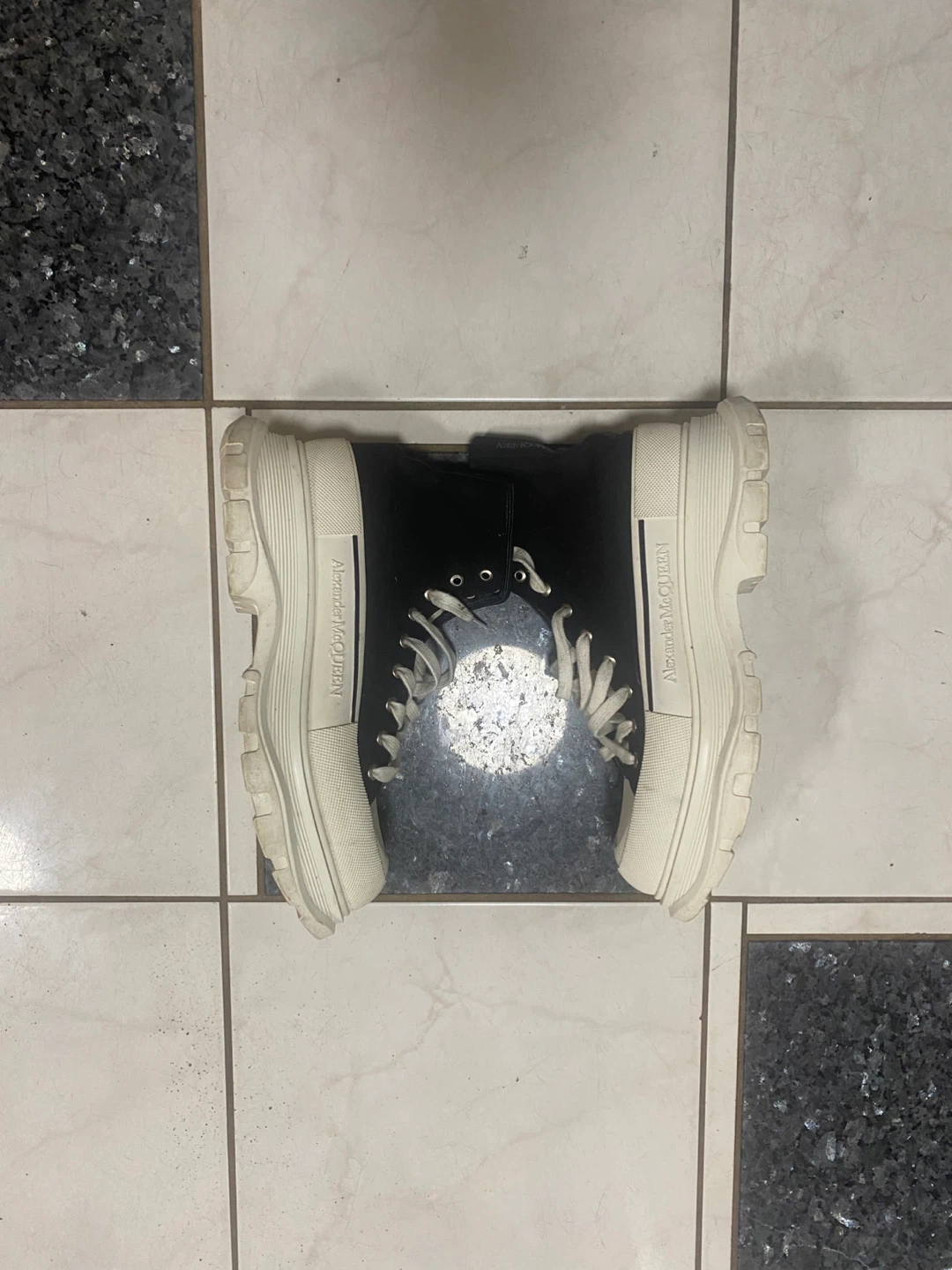 Alexander McQueen Black High Top Sneakers - photo 3