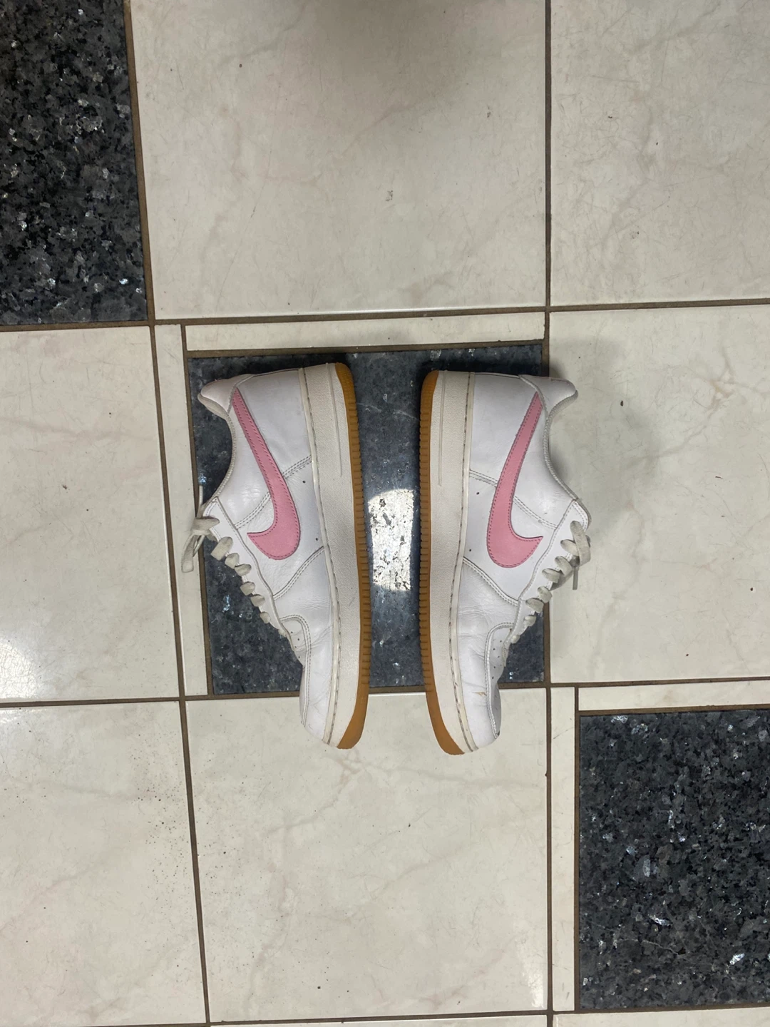 Nike Air Force 1 Sneakers (White/Pink) - photo 2